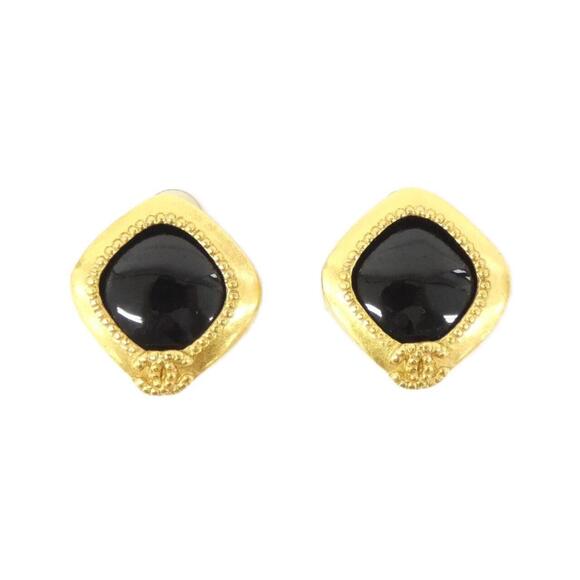 CHANEL Authentic Black Earrings